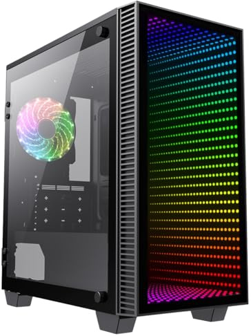 EZZTECH RTX 3050 Gaming PC Tower i7 16GB RAM 256GB SSD 1TB HDD | RTX 3050 6GB Gaming Tower, RGB Gaming Case, WiFi Ready, Windows 11 Pro, 256GB SSD + 1TB HDD, Power Cable Included