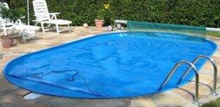 TREND OVALBECKEN Poolset Stahlwandbecken 450 x 250 x 120 cm Standfilter Edelstahlleiter TOP-Angebot