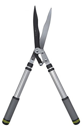 Burgon & Ball RHS Endorsed Telescopic Handled Wavy Edged Hedge Shear, 65.5 cm Length