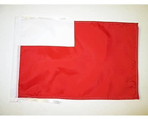 AZ FLAG - Flagge Emirat Abu Dhabi - 45x30 cm Mit Kordel - Abu Dhabi Fahne 30 x 45 Cm - Flaggen