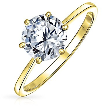 Zeitloser 1,5 Karat 6 Zacken AAA CZ 6 Zacken Klassischer runder Brillant Solitär Verlobungsring für Frauen 1MM Plain Thin Band .925 Sterling Silber