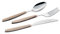 EME Posateria Made In Italy - Servizio 24 Posate Tavola Cromo 6 Persone Acciaio 18/C Colorate Moderne Armoniche, Colore Manico: Indaco 4