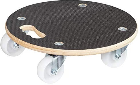 WAGNER Transporthilfe MM 1108 I Ø 38 cm – für schwer beladene Kisten, Geräte & Möbel I Tragkraft 250 kg I Ergo-Tragegriff I rutschfeste Oberfläche I FSC®-zertifiziert - 20110801