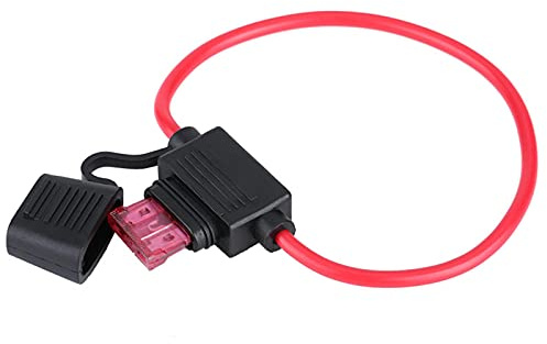 Qiilu Porte Fusible Lame, Fusible 10pcs DC 12V 40A Standard Lame En Ligne Fusible Titulaire pour Voiture Auto Vélo