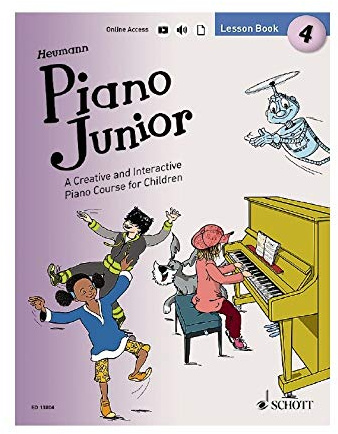 Piano Junior: Lesson Book 4 - A Creative and Interactive Piano Course for Children - Piano Junior - Piano - Edition with Online audio file - ED13804