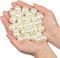 Perlen zum auffädeln lose Perlen für armbänder 45 Stück 20mm poliert Perlen für Christmas decoration/Vase Füllstoffe/DIY Schmuck Halsketten/Kleidung Dekoration/Hochzeit/Geburtstag Party(Elfenbein20mm)