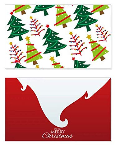 Weihnachtskarte Merry Christbaum, grüne Illustration