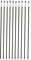 Lot de 10 Tuteurs Acier plastifié 180cm