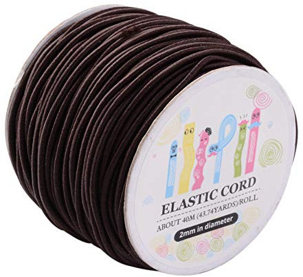 Cheriswely, cordino elastico da 2 mm, per perline, resistente, elastico, per lavori di cucito, colore: cocco.