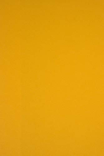 Netuno 100x Tonkarton Dunkelgelb DIN A4 21 x 29,7 cm 170g Sirio Color Gialloro Farbiges Tonpapier buntes Bastelpapier bedruckbar für Karten Einladungen Bastelbogen A4 Kartengestaltung Basteln