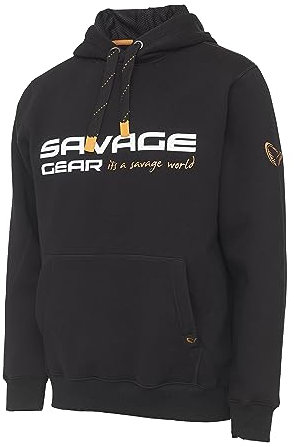Savage Gear Unisex Cosmo Hoodie Hooded Sweatshirt, Schwarze Tinte, XL
