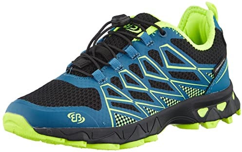 Brütting Unisex Mission Walkingschuhe, Petrol/schwarz/Lemon, 41 EU