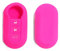 SILUOHAKE Cover Chiave Fiat in silicone Guscio per chiavi auto Cover chiavi auto per Fiat Panda Punto 500 Bravo Grande Doublò Custodia Coprichiave (Magenta)