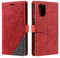 Vankii Kompatibel mit OnePlus 8T Hülle, Flip Wallet Handyhülle PU Leder Brieftasche Tasche Case Stoßfeste Schutzhülle [Kartenschlitzen] [Magnetverschluss] [Standfunktion] (Rot)
