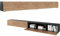 PLATAN ROOM Fernsehschrank TV-Lowboard 105/140 / 160/210 / 280 In Weiß Hängend Oder Stehend Hochglanz Matt (280 x 30 x 32, Schwarz Matt/Eiche Gold)