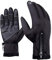 Des Gants Outdoor Gants imperméables d'hiver tactiles Hommes d'écran et femmes coupe-vent équitation Tout-doigts Gants Zipper chauds de sport (Color : Black, Size : L)