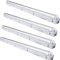 Lospitch 4 Stück LED Feuchtraumleuchte 24W Wannenleuchte 150CM Kaltweiß 6000K Leuchtstoff lamp Wasserdicht IP65 Werkstatt Beleuchtung 2040LM T8 LED Röhre für Garage Werkstatt Büro Warenhaus