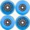 AOWISH Inline-Skate-Rollen für den Außenbereich, Asphaltformel, aggressive Rollerblätter, 90a, Rollhockey-Ersatzräder mit Kugellagern, ABEC-9 und schwimmenden Abstandshaltern, 4er-Pack (blau, 68 mm)