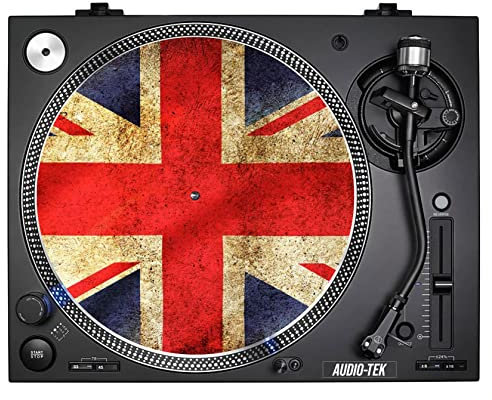 Union Jack Slip Mat British Flag UK Slip Mats Turntable Decks Records Slipmat Slipmats Mat DJs Accessories Gift For Him Her (7)