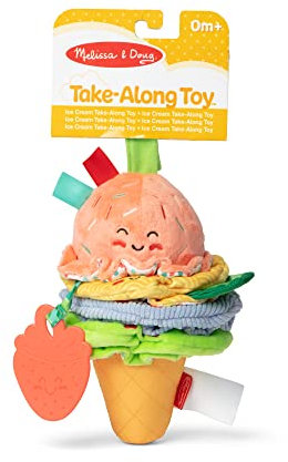 Melissa & Doug Ansteckbares Eiscreme-Baby-Spielzeug für unterwegs mit Tönen und Vibration