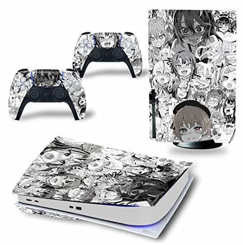 WREXIL LEEWEE Für PS5 Skin Disc Edition & Digital Edition Konsole Und Controller Vinyl Cover Skins Wraps Kratzfest, Kompatibel Mit Für PS5 540999 Kein Schaum (Size : Disc Version)
