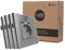 CNBINGO Lot de 4 Prises en Verre Avec Ports USB (Type C et A) - Charge Rapide 20W - Prise Simple Encastrée Grise - Contact de Protection Schuko
