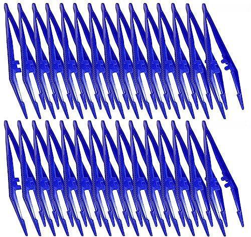 pinzette in plastica, pinze usa e getta per medicina, artigianato, medicazione, garza, laboratorio, scuola, scienze elementari