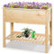 RELAX4LIFE Orto Rialzato da Esterno in Legno, Fioriera/Aiuola Rialzata da Giardino, Fioriera da Esterno per Piante, Fiori e Erba (92 x 41 x 81 cm)