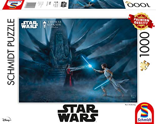 Schmidt Spiele 58430 Thomas Kinkade, Star Wars, Reys Awakening, 1000 Teile Puzzle [Exklusiv bei Amazon]