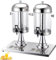ExoticaBlend Catering Distributeur de Jus de Fruit Fruits Boisson Froide Fontaine à Cocktail Punch Gardez La Boisson 100% Fraîche,Silver-16L