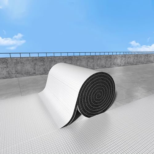 Tapis d'Isolation de Haute Qualité,Rouleau Isolant Thermique,Film Réfléchissant pour Chauffage,5-50mm Mousse Insonorisante Insonorisation Phonique,Isolation de Toit (1x10m/3.3x33ft,10mm thick)