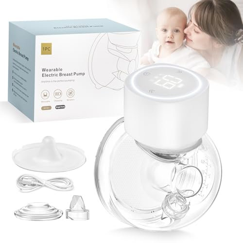 Tire lait electrique, Tire-lait Portable rechargeable, tire-lait sans fil et silencieux, avec 3 Modes et 9 Niveaux, Léger silencieux, avec Ecran Tactile LCD, pour plusieurs occasions