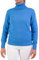 Marenza Maglia Collo Alto Donna Misto Cashmere Doppio Filo Made in Italy (L, Bluette)