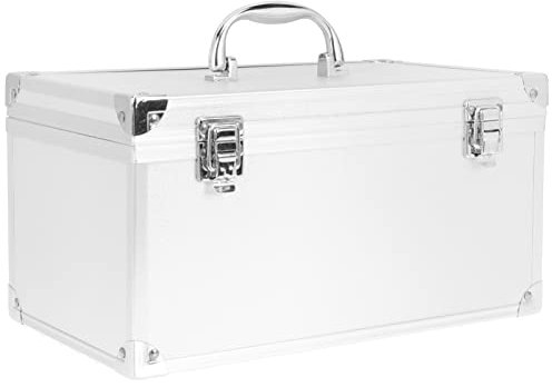 Angoily Aluminium Werkzeugkasten Mit Zahlenschloss Multifunktionaler Tragbarer Aufbewahrungskoffer Für Medizin Werkzeuge Und Zubehör Großes Fassungsvermögen Für Zuhause Büro Und Reise