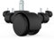 Office Chair Wheels, 10 x 22 mm Replacement Hard Floor Castors for Gaming Chairs, Wheels for Office Chairs to Protect the Floor, Ideal for Parquet, Laminate, Tiles and Stone Floors (5 Pieces, Black)