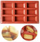 Moule À Gâteau Financier 9 Cavités - Barre De Céréales Silicone - Rectangulaire Pour Chocolat, Muffin, Biscuits