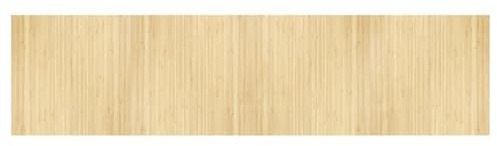vidaXL Teppich Rechteckig Hell Natur 100x400 cm Bambus