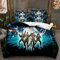 Yinova Gh-ostbu.sters Set 3 Teilig Bettwäsche, Weiche Bettbezug mit 2 Kissenbezug, Bettwäsche-Set für Einzelbett Doppelbett Kingsize-Multicolor 4||135 x 200 cm (53 x 78 inches)
