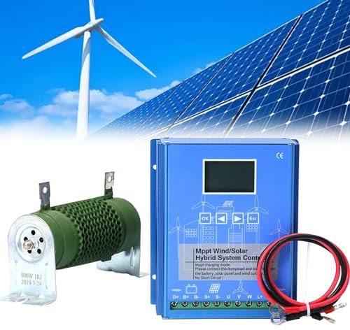 KYZTMHC 300W 400W 500W 600W 800W 1000W Controleur de Charge Solaire MPPT 12V 24V 48V Controleur de Charge Solaire Solaire Paramètres Automatiques Réglables pour Panneau Solaire(24V,500W)