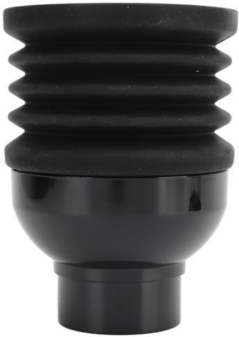 Aramox Eureka Mignon Gebläsebohnenbehälter, Wiederverwendbarer Handdruck-Bohnenpulver-Blasbehälter für die Eureka Mignon-Serie, aus Aluminiumlegierung, Silikon, Kunststoff, Schwarz