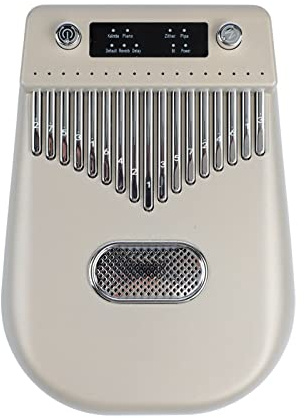 17 Tangenter Electronic Smart Kalimba Thumb Piano Bärbart Musikinstrument med Noter för Barn Vuxen Nybörjare (Guld)