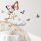 astylishome Wandtattoo Schmetterlinge Wandaufkleber Schmetterlinges Wandsticker für Kinderzimmer Wohnzimmer Deko Aufkleber Wandtattoos Selbstklebend Bunte 1320