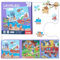 Shinybox Kinderpuzzle, Magnetische Puzzles für Kinder, Pädagogisches Spielzeug, Lernspielzeug für Kinder, Reisespiele Kinder, Spiele für Kinder im Auto, Flugzeug, Reisespielzeug