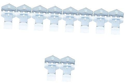 JECOMPRIS 10 Stk Werkzeughaken Fahrradhaken für Garagenwand kleine Steckbretthaken Pegboard-Haken kaufen aufhängehaken hebehaken Pegboard-Aufhänger für die Garage Utility-Haken Stahl Silver