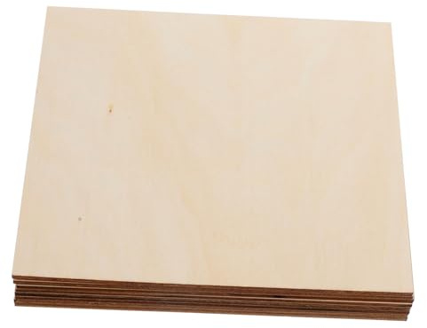 NUOBESTY 8pcs Wood Chip Painting DIY Natural Wood Sheets Blank Wooden Cutouts for Crafts Slices Discs for Crafts Household Cutouts