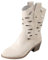 Generico Stivali Texani Donna con Tacco Bassi Invernali Western Scarponcino Tacco Medio Stivali Camperos Donna Stivaletto Cerniera Stivaletti Donna Tronchetti a Metà Polpaccio Equitazione Boots