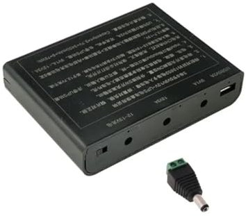 Yominerr USB for DC 12V Output 6x 18650 Batteries UPS DIY Box for Cellphone WiFi Router LED Light Security Cam