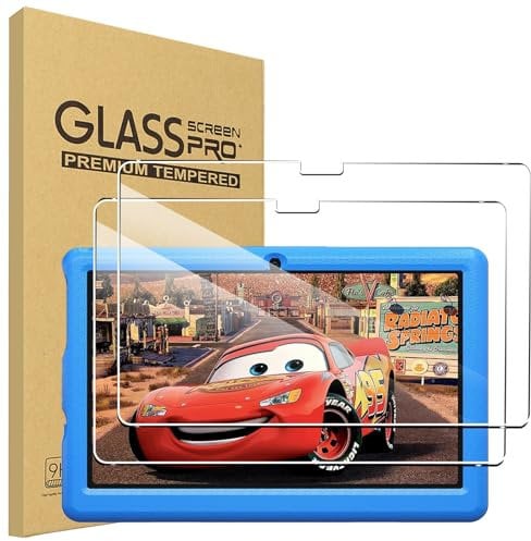 carinacoco 2 Pack Screen Protector for HotLight Kids Tablet 10 inch, 9H Toughness Premium Shatterproof Scratch-Resistant Anti-Fingerprint No-Bubble HD Ultra Clear Tempered Glass Screen Protector