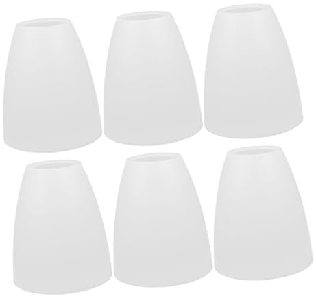 Alipis 6stücke Lampenschirm Flach Für Tischlampen Deckenfluter Weiß Schale Kuppel Ersatz Kunststoff Schirm Für Wohnzimmer Schlafzimmer Kronleuchter