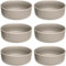 LEONARDO HOME Juego de 6 cuencos ROMA • Diámetro 15,7 cm • Apto para microondas y lavavajillas • Apilable • Vajilla de cerámica para 6 personas • Cuenco de postre, superficie ligeramente mate • beige